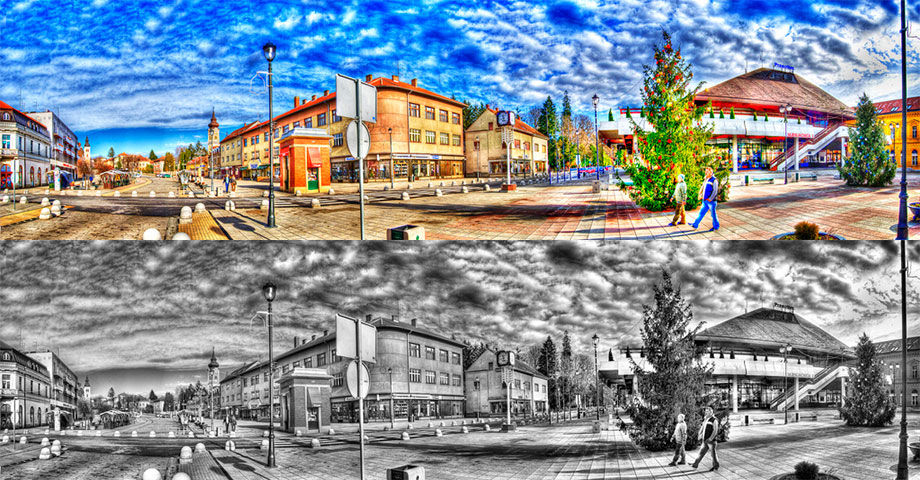 Hometown Downtown Panorama